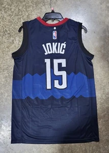 Denver Nuggets Nikola Jokic Blue Jersey 15 Adult 5280 in season tournament - Picture 1 of 2