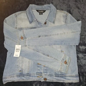 DENIM JACKET NEW! women medium NEW JOUJOU premium Outerwear - Picture 1 of 9