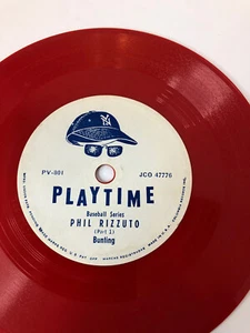 Rare Vintage - PLAYTIME - Phil Rizzuto Bunting - 78 RPM Vinyl Record - NO SLEEVE - Picture 1 of 5