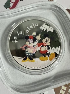 2024 Niue Disney Season’s Greetings Merry Christmas 1 Oz Silver Proof Coin - Picture 1 of 5