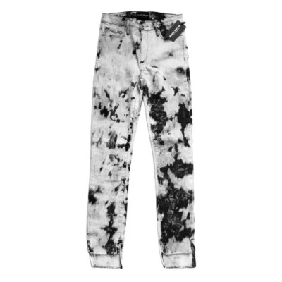 Pantalones de mezclilla ajustados Miranda Off-Step tiro alto negro tie-dye orquídea negra nueva con etiquetas - 26 Foto 1 de 4