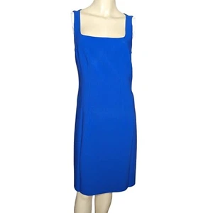 Kobi Halperin Mariola Royal Blue Square Neck Sheath Dress Size W 6 - Picture 1 of 11