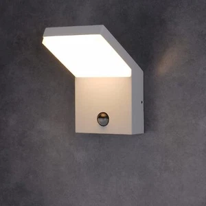 Lustrlach Outdoor Motion Sensor Light for House White Outdoor Wall Sconce Lig... - Picture 1 of 6