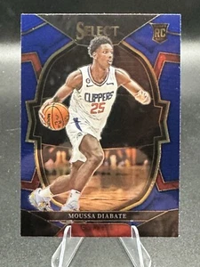 2022 Panini Select #92 Moussa Diabate Concourse Blue RC Clippers Basketball - Bild 1 von 2