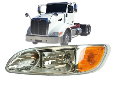 Headlight for Peterbilt 2000 - 2015 Truck 330 335 348 386 387 Driver 16-09190L - Image 1 of 4