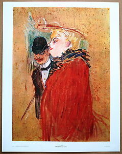 Henri De Toulouse Lautrec Vintage Couple 1st Prnt Ltd. Ed Orig 1960 Lithograph