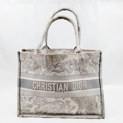 Christian Dior Tote Bag  White Canvas 455863 - Image 1 of 4