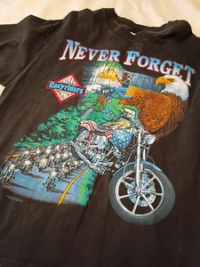 Vintage 1995 Easy Riders Never Forget Shirt XL Motorcycle Tee Las Vegas - Picture 1 of 7