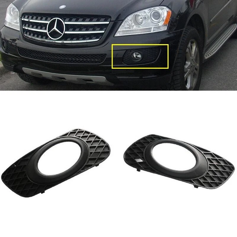 🔥 Par de tapas antiniebla parachoques delantero para Mercedes-Benz ML320 2006-2008 🔥 Foto 1 de 1
