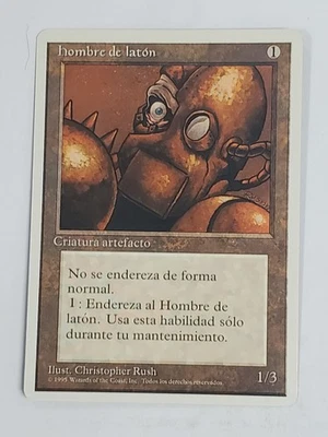 MTG Brass Man (Spanish 4th Edition (WB)/Artifact/U) - BGM - Image 1 of 2