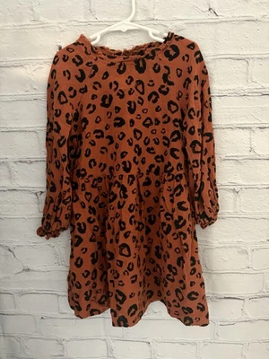 Vestido Art Class Color Óxido con Círculos Negros Lino/Algodón Usado en Excelente Condición Para Niña XS (4/5) Foto 1 de 4