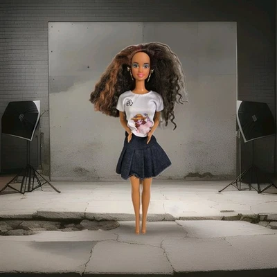 Двухцветные волосы обнаженной брюнетки Терезы 1990-е Redress Ooak Needs TLC C187 - Изображение 1 из 4