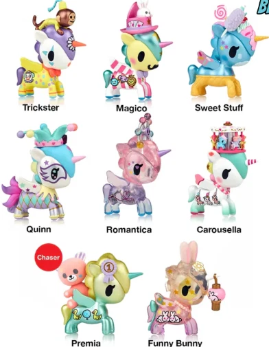Tokidoki Carnival Unicorno Metallico Blind Box Mystery Figure