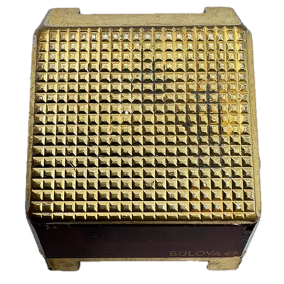 Orologio da polso uomo Bulova Computron vintage 1976 digitale LED tono oro USA - Immagine 1 di 4