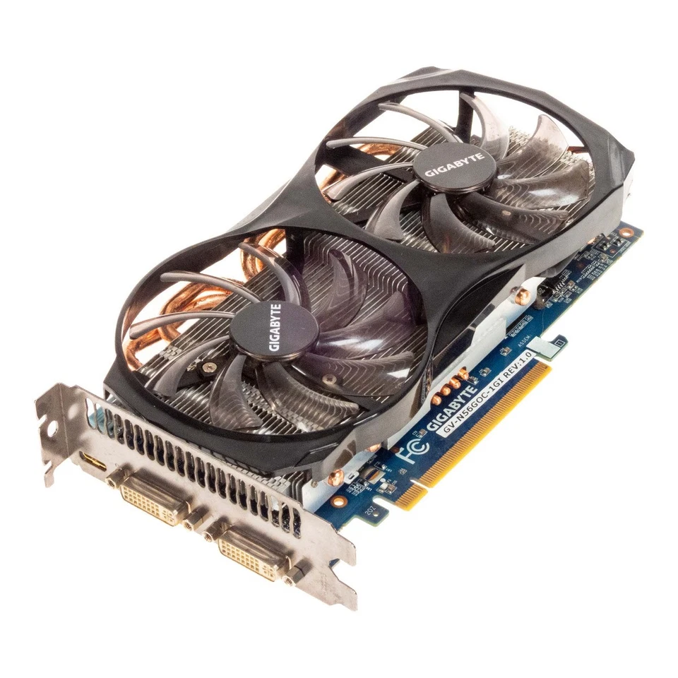 Graphic Card GIGABYTE Nvidia Geforce GTX 560 1GB GDDR5 GV-N56GOC-1GI Pcie x16 - Image 1 of 3