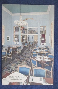 1940s Oak Park Illinois Studio Restaurant Interior Postcard - Picture 1 of 2