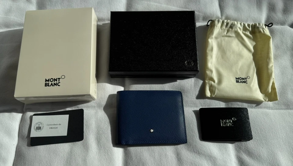 Montblanc Sartorial Cartera 6cc Azul [Referencia MB130812] Foto 1 de 4