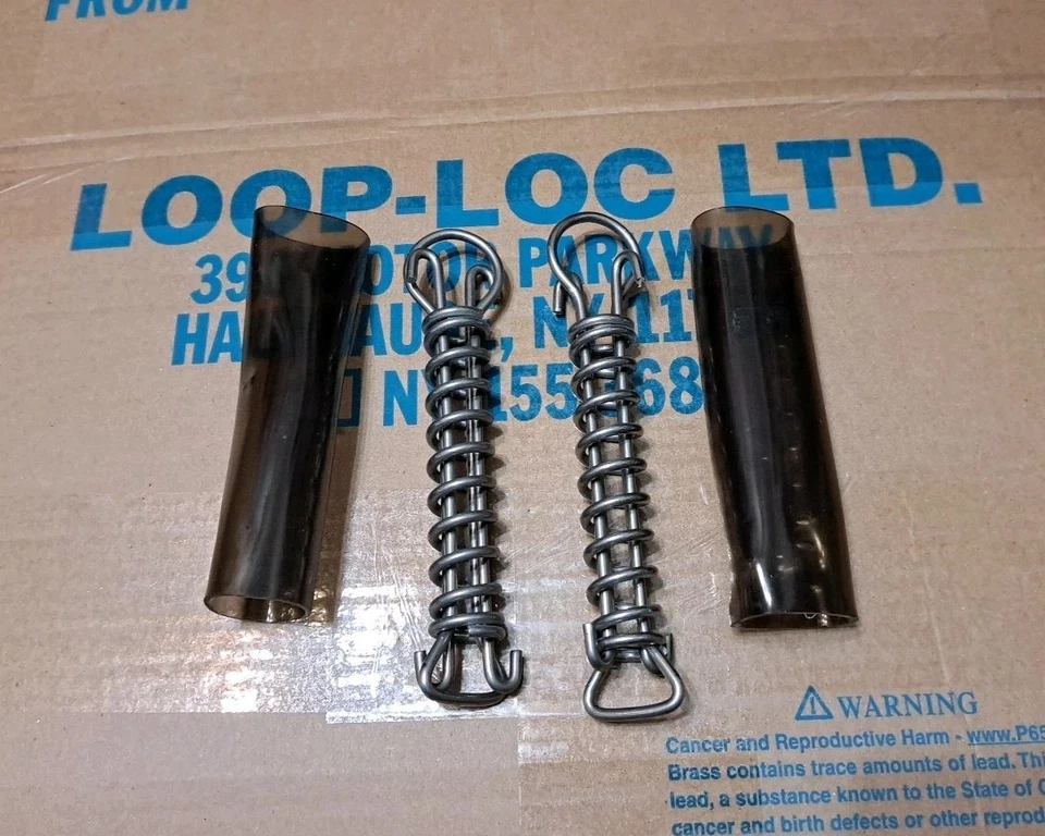 MADE IN USA 2 GENUINE-Loop-Loc Stainless Steel SPRING & Sleeve Pool Cover NEW - Image 1 of 1