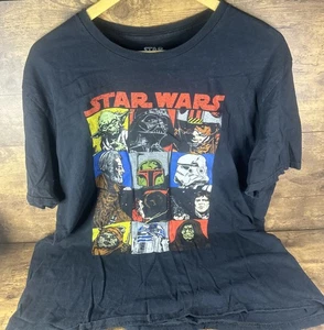 Black Authentic Fifth Sun Star Wars XL Comic Style Shirt Fast Shipping - Picture 1 of 4