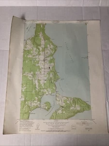 Vashon Quadrangle Washington 1956 USGS Topographical Map Army Corps Of Engineers - Picture 1 of 8