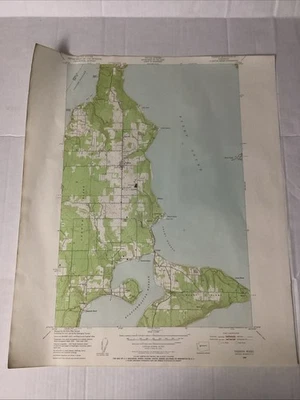 Vashon Quadrangle Washington 1956 USGS Topographical Map Army Corps Of Engineers - Image 1 of 4