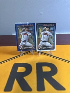 2024 Topps Series 1 AJ Smith-Shawver RC Royal Blue Parallel #117 And Base Card - Picture 1 of 4
