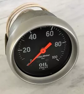AutoMeter 2-5/8" Oil Pressure Gauge, Good Condition - Picture 1 of 3