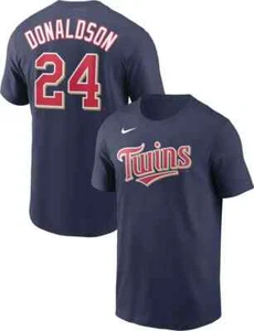 BRANDNEU T-SHIRT NIKE MINNESOTA ZWILLINGE BLAU JOSH DONALDSON #24 (M, L, XL, XXL) - Bild 1 von 1