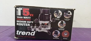 Trend T5eb 1/4 Inch Variable Speed Router 1000w 240v (UK PLUG) - Bild 1 von 18