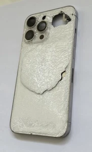 Oryginalna obudowa Apple iPhone 13 Pro ramka pęknięcie szkła do odnowienia białego srebrnego - Zdjęcie 1 z 2