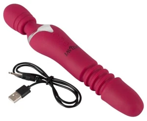 Vibratore realistico doppio stimolatore vaginale wand ricaricabile in silicone - Imagen 1 de 9