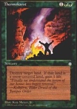 MTG magic cards 1x x1 Light Play, English Thermokarst Ice Age