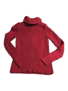 Womens Ann Taylor Loft Sweater Zipper size Medium Vintage - Picture 1 of 5