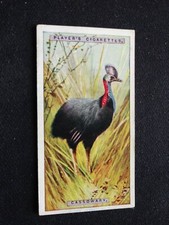1924 John Player & Sons Natural History Card # 12 Cassowary (VG/EX)