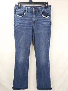 American Eagle Womens 12 High-Rise Skinny Kick Jeans Blue Next Level Stretch - Picture 1 of 9