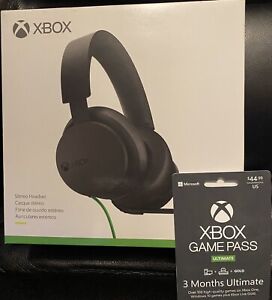 Microsoft Xbox Wired Stereo Headset for Xbox X/S Xbox One PC + Game Pass 3 Month