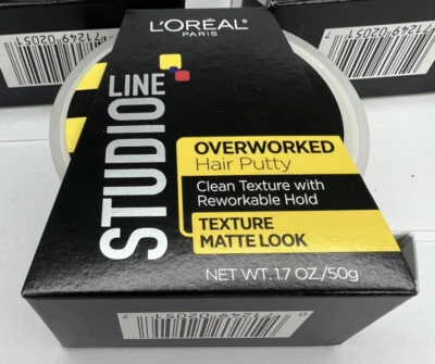 NUEVA MASILLA PARA CABELLO L'Oreal Studio Line con exceso de trabajo 1,70 oz Foto 1 de 2
