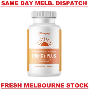 INERGY PLUS Vitamin & Energy Booster B Complex CoQ10 Caffeine-Free 60 Capsules - Picture 1 of 6