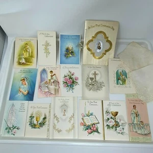 Lote Mixto Tarjetas Religiosas De Colección de la Santa Confirmación en Recuerdo de los Años 60 - Imagen 1 de 9