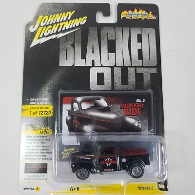 Johnny Lightning Blacked Out Limited Edition 1:64 1941 Willys Pickup in Black - Image 1 of 4