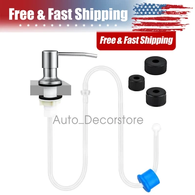 Kitchen Hands Liquid Pump Bottle Tube 360° Stainless Steel Sink Soap dispenser - Image 1 of 4