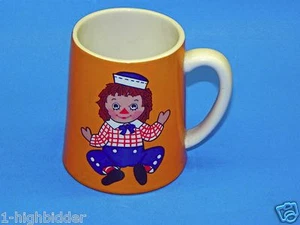 Taza de café de cerámica Raggedy Andy 1971 taza Bobbs-Merrill Co Japón té Ann - Imagen 1 de 4