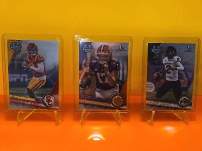 2023 Bowman Chrome U Football "Complete your set" Base Cards  - Image 1 of 4
