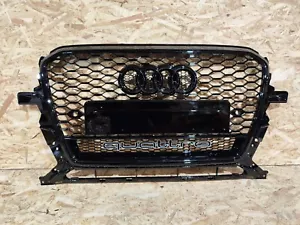 For Audi Q5 SQ5 RSQ5 Front bumper honeycomb Black Grille Grill 12-15 Quattro - Picture 1 of 10