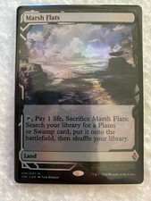 Magic The Gathering MTG Zendikar Rising Expeditions ZNE Foil Marsh Flats NM