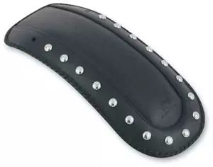 Leather Seat Rear Fender Bib Protector Studded For 84-06 Harley Softail 27337 - Foto 1 di 1