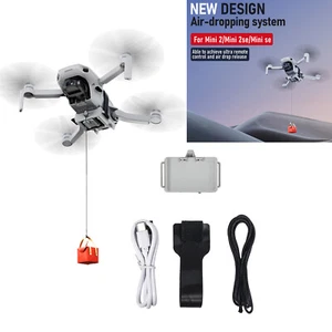 For DJI Mini 2/2 SE/Mini SE Drone Air-Dropping Bait Thrower Dropper Accessories - Picture 1 of 19