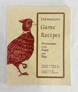 Delmonico’s Game Recipes 1994 Edition Recipe Book Provender From Field & Sky - Picture 1 of 7