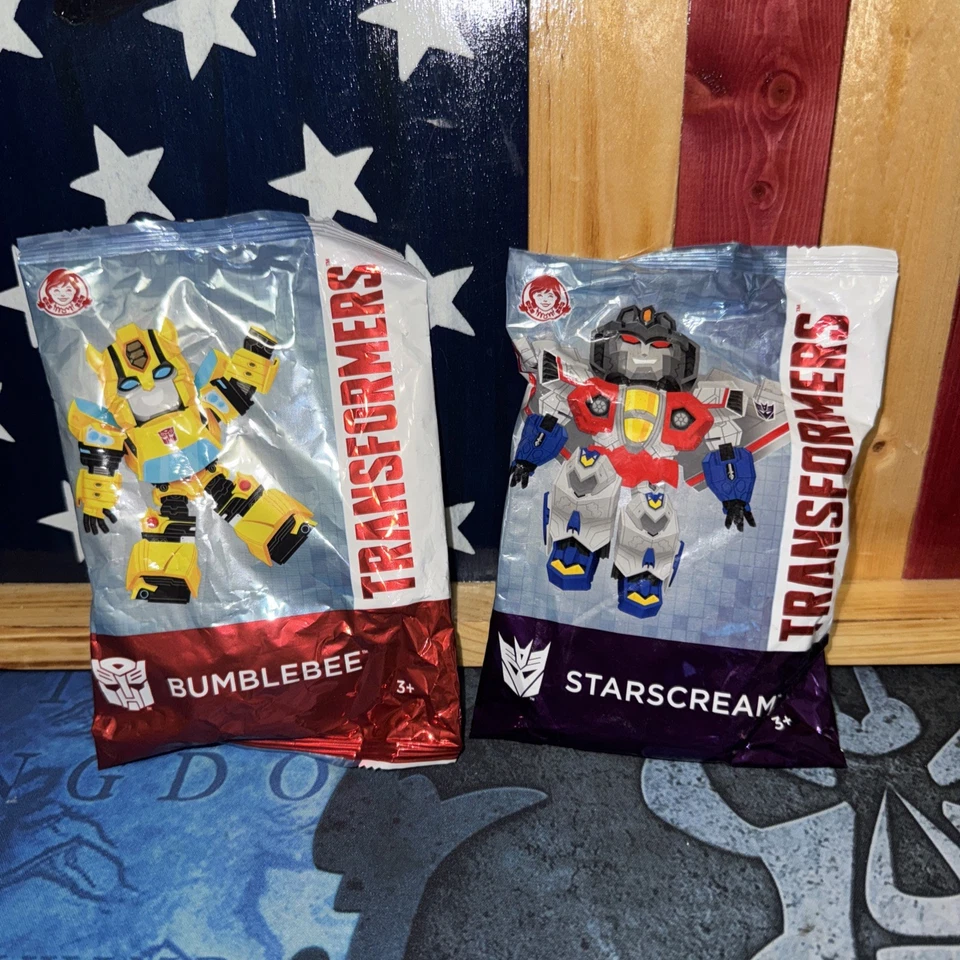 Juguete de comida para niños Wendy's Transformers BUMBLE BEE Y STARCREAM Hasbro ¡NUEVO EN PAQUETE! Foto 1 de 1