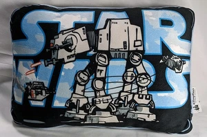 Disney Parks STAR WARS 12x9 Plush Throw Pillow Hoth At-At vs Snowspeeder - Picture 1 of 2